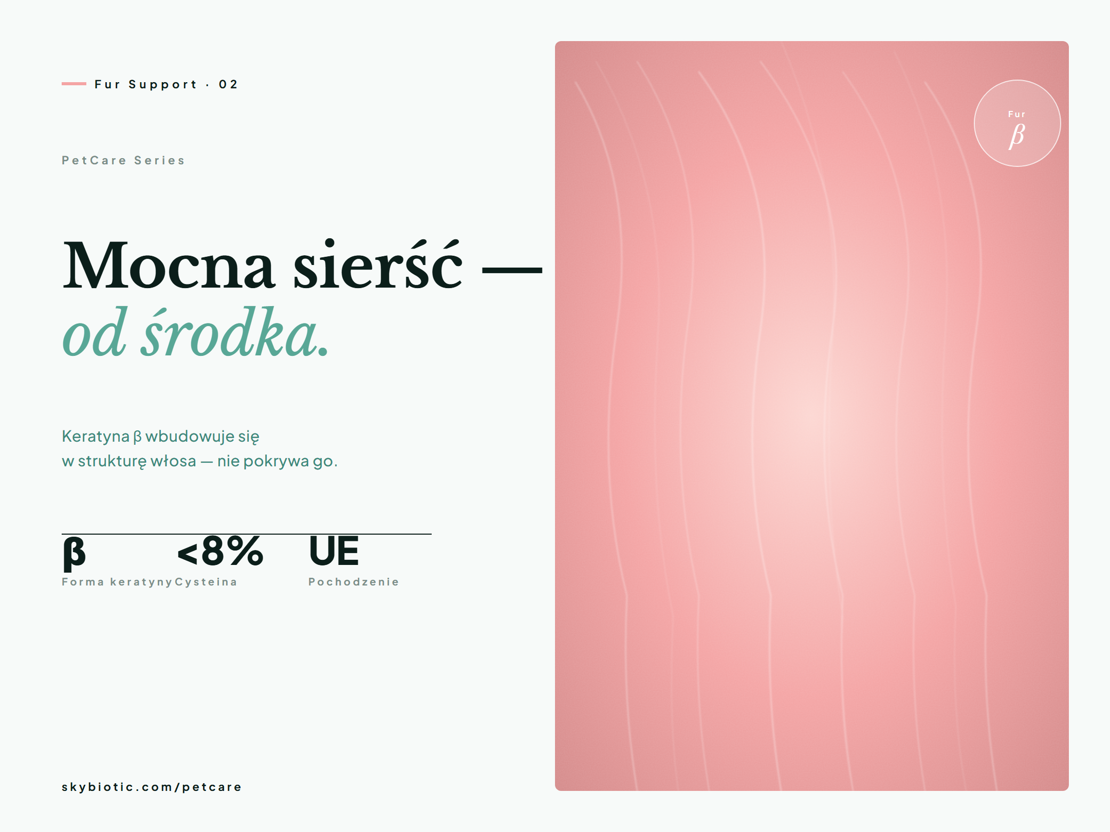 PetCare Skybiotic — keratyna indycza dla zwierząt, pielęgnacja sierści